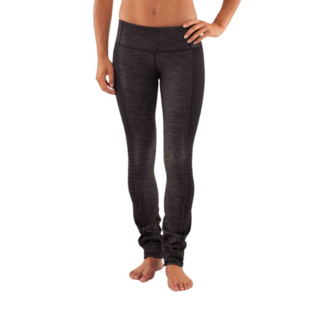 Lululemon Womens 4 Virtue Energy Pant Black Slub Denim